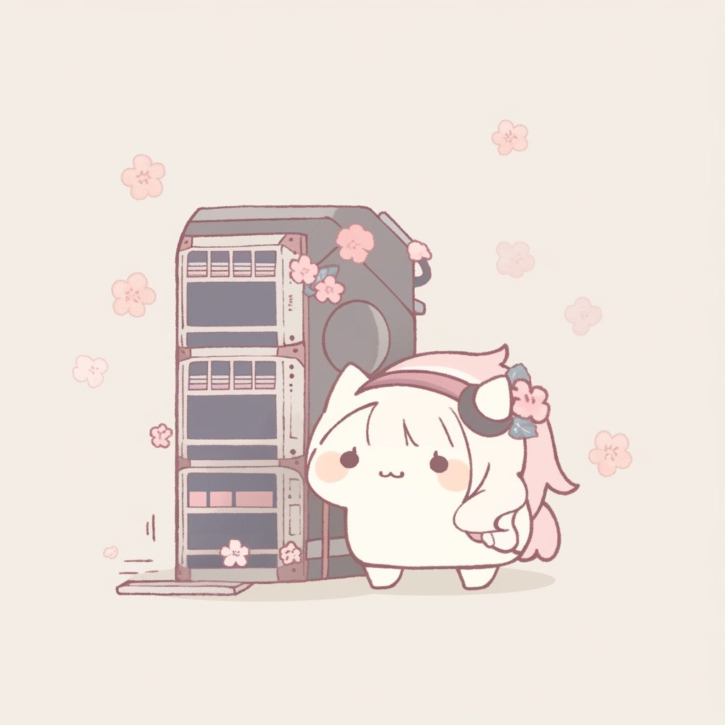 **a kawaii computer using a data center --style cute --niji 5** - Image #2