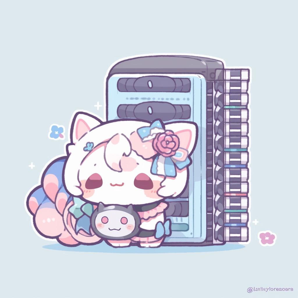 **a kawaii computer using a data center --style cute --niji 5** - Image #4