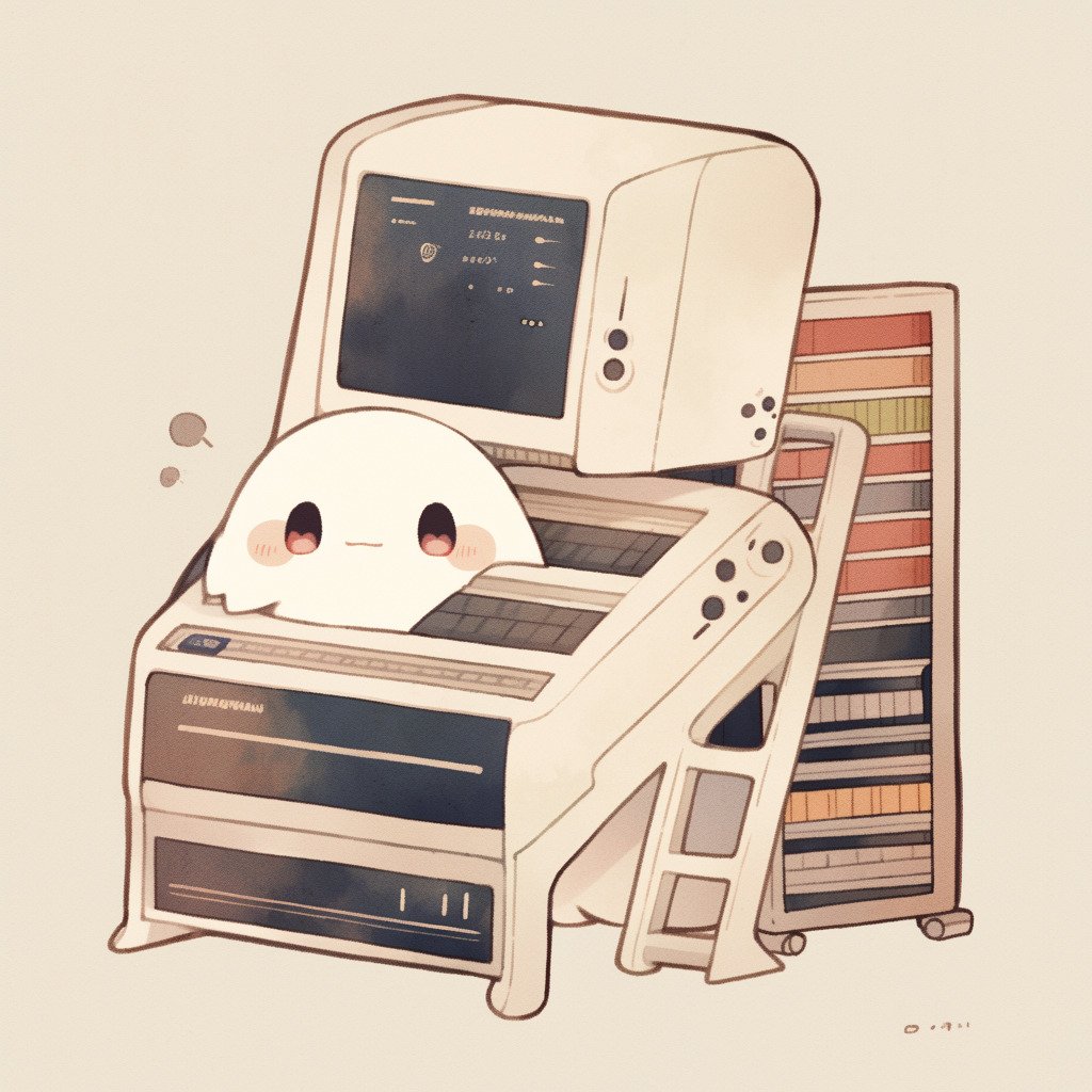 **a kawaii computer using a server --style cute --niji 5** - Image #4