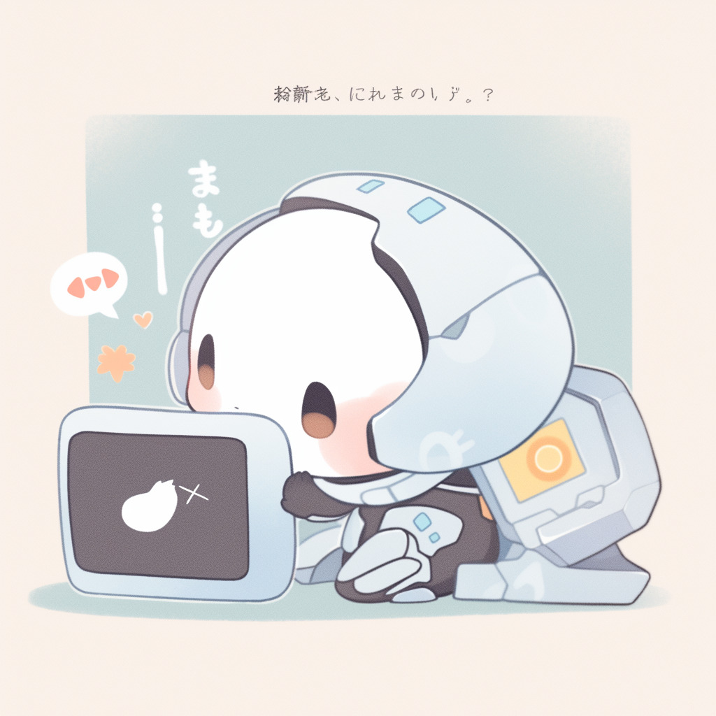 **a kawaii robot using a computer --style cute --niji 5** - Image #3