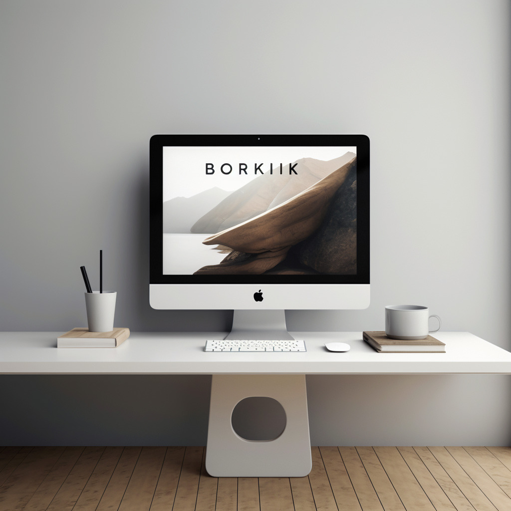 **a minimalist brok en website on a computer --v 5.1** - Image #3