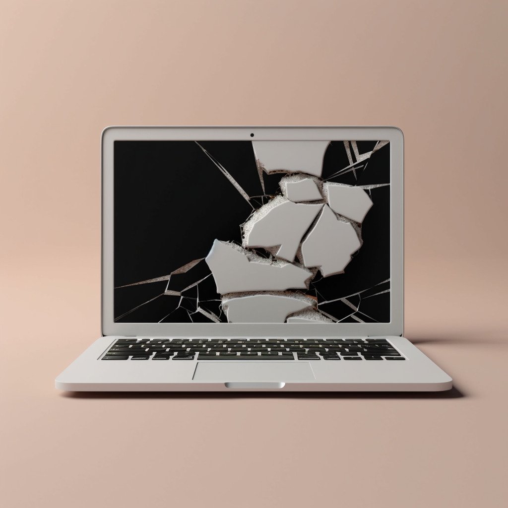 **a minimalist broken website on a computer. --v 5.1** - Image #2